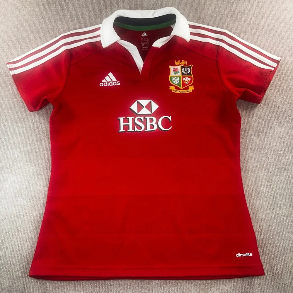 Adidas British & Irish Lions 2013 Australia Tour Rugby Jersey Red Mens Medium